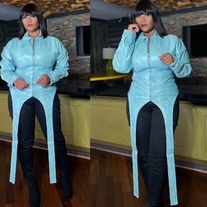 Brand new faux leather jacket